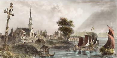 Fleuve St. Laurent et Village De Cédars 