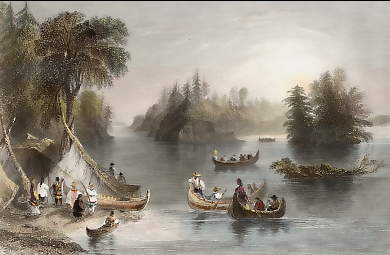 Indian Scene on the St. Lawrence 