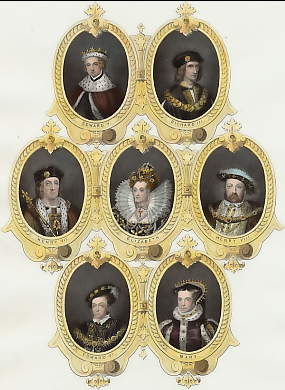Edward V,  Richard III, Henry VII, Elizabeth, Henry VIII, Edward VI, Mary 