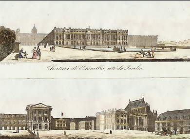 Château De Versailles, Côté Du Jardin ; Château De Versailles, Côté De La Ville 