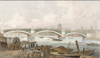Southwark Bridge, from Bank Side 