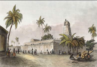 Pagode à Pondichery