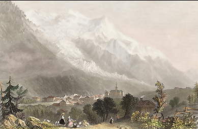 Mont Blanc, from Chamouni