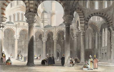 Inner Court of the Mosque of Sultan Osman, Constantinople