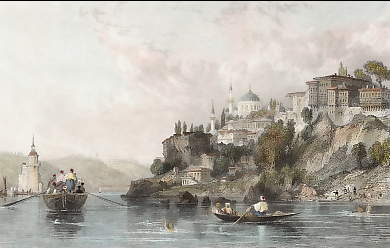 Scutari and the Maiden Tower on the Bosphorus