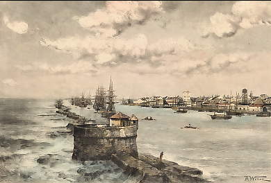 Port De Recife, Vue Prise Sur La Digue