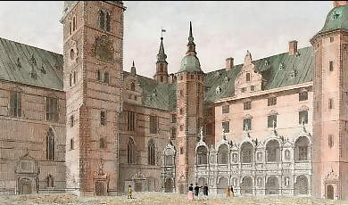 Cour Principale Du Château De Fredericksborg 