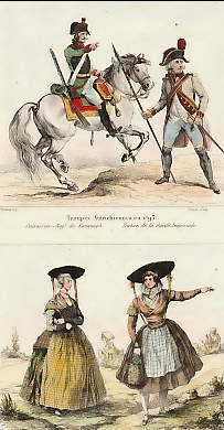 Troupes Autrichiennes En 1793 ; Femmes De La Gueldre et De La Frise 