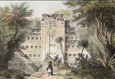 Mexique, Pyramide De Paplanta, Monument Astèque