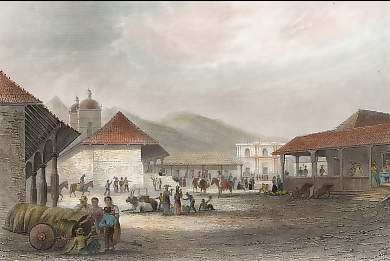 Der Marktplatz in Granada, am Nicaragua See