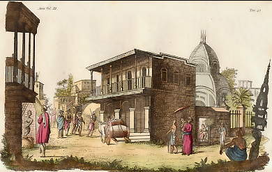 Veduta Di Una Casa Contrada Di Calcutta 
