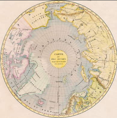 Carte Du Pôle Arctique 