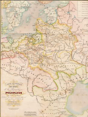 Carte Générale des États de la République Polonaise, pour servir à l'Intelligence du Commencement du XVIIIe Siècle et Des Éxpéditions de Charles XII 