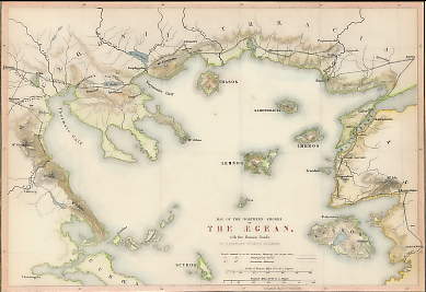 Map of the Northern Shores of the Aegean 