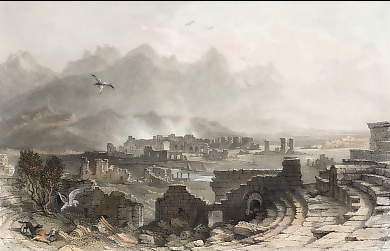 The Ruins of Hierapolis, from the Theater