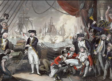 Scene on the Deck of the Queen Charlotte (June 1. 1794)