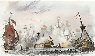 Bataille Du 11 Octobre 1797 Entre La Flotte Batave et L´Armée Anglaise