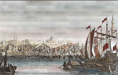 Ein Theil Des Hafens Von Constantinopel 