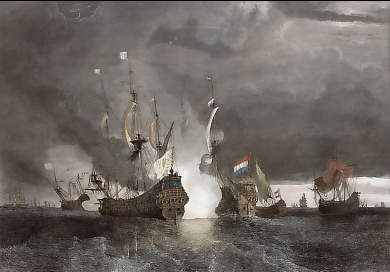 Prise De Quinze Vaisseaux Hollandais Par Neuf Vaisseaux Francais, 21 Avril 1703