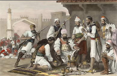 Sikh Troops Dividing the Spoil Taken from Mutineers 