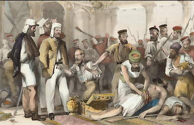 The Times Correspondent Looking at the Sacking of the Kaiser Bagh After the Capture of Lucknow, March 15th 1858 