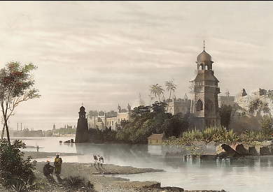 View of Delhi from the River Shewing the King´s Palace 