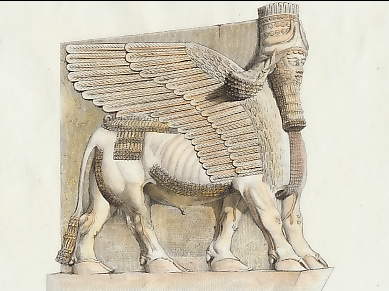 Ninive: Sphinx Colossal (Musée National Du Louvre) 