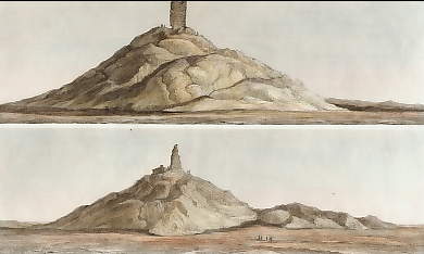 Ruines Du Temple De Belus. 1. Face Occidentale, 2. Face Méridionale 