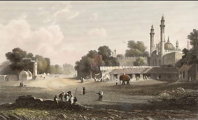 Delhi, Shewing the Entrance to the Palace 