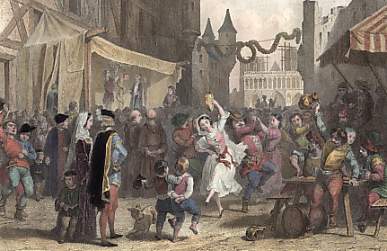 Une Fête Publique Sous Philippe Auguste