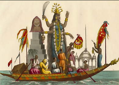 Ceremony of Washing the Goddess Cali, and the Idol Jagan-Nath  