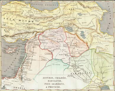 Assyrie, Chaldée, Babylonie, Pays Araméens & Phenicie 