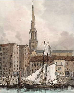 St. George´s Church from the Docks, Liverpool 