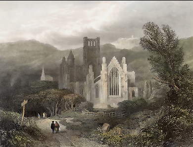 Melrose Abbey, Roxburgshire