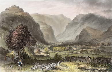 The Vale of St. John, Saddleback in the Distance 