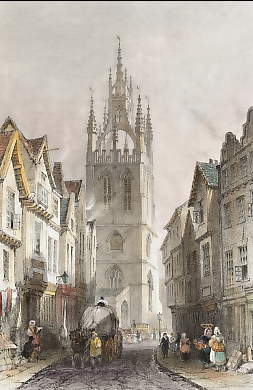 St. Nicholas´Church, from Middle Street, Newcastle,Tyne