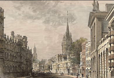 Oxford, vue prise dans High Street