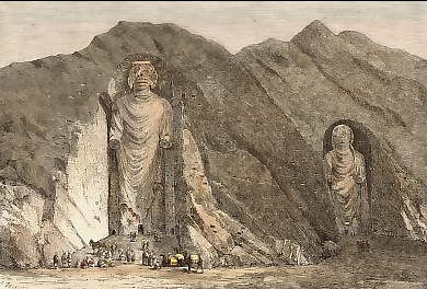 Idoles Colossales Dans La Haute Vallée De Bamian