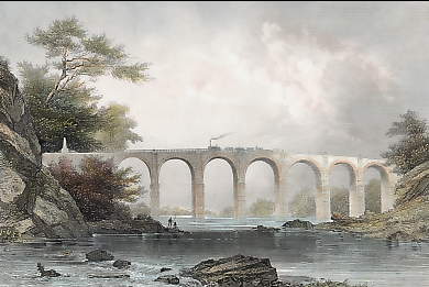 Viaduct Der Baltimore & Washington-Eisenbahn