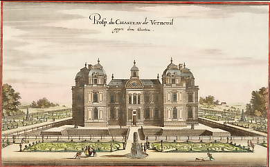 Prosp. Du Chateau De Verneuil Gegen Dem Garten