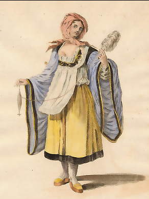 Habit of a Young Lady of Argentiera, an Island in the Archipelago in 1700