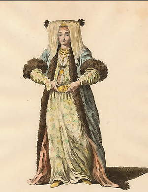 Bridal Habit of a Grecian Lady,  in 1700