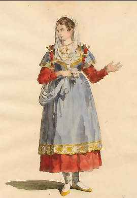 Habit of a Young Lady of Paros, an Island in the Archipelago, 1568