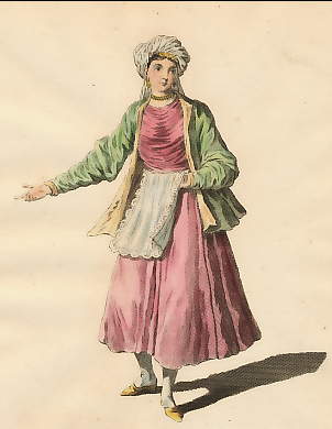 Habit of a Young Lady of St. John De Patmos, an Island in the Archipelago, in 1700