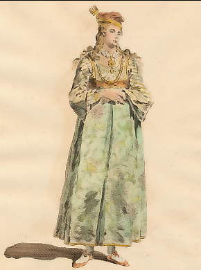 Habit of a Greek Lady of Pera, in Natolia, in 1568