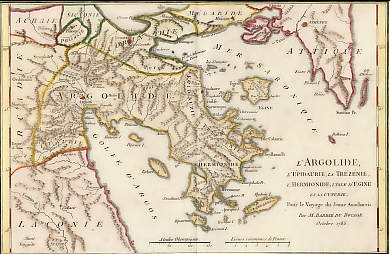 L´Argolide, L´Épidaurie, La Trézénie, L´Hermionide, L´Isle D´Egine et La Cynurie, Pour Le Voyage Du Jeune Anacharsis, Octobre 1785