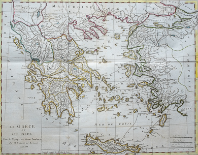La Grèce et Ses Isles, Pour Le Voyage Du Jeune Anacharsis, Août 1788