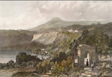 Nemi, Stadt & See in Italien