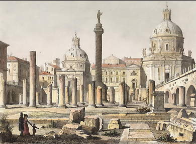 Colonne Trajane, à Rome