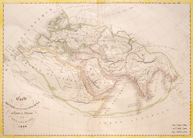 Carte Du Monde Connu Des Anciens Au Temps De Ptolémée